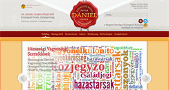 Desktop Screenshot of danielkozjegyzo.hu