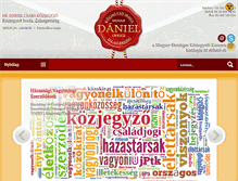 Tablet Screenshot of danielkozjegyzo.hu